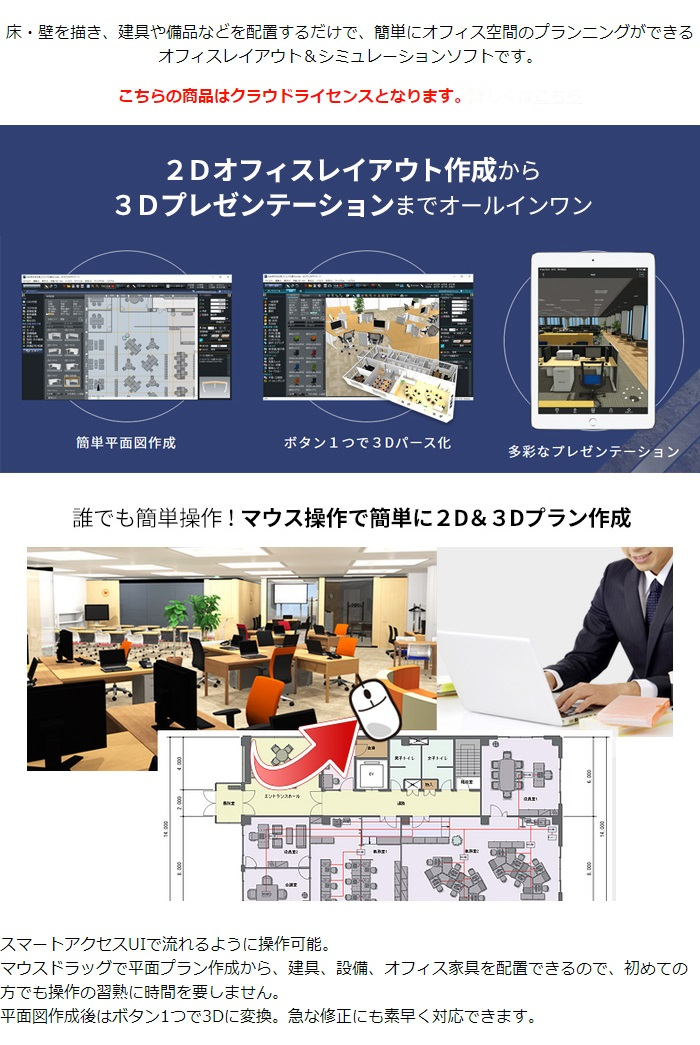 福袋特集 ビック メガソフト MEGASOFT3DオフィスデザイナーProfessionalEXクラウドライセンススターターキット 365日  パッケージ版 Windows用 通販